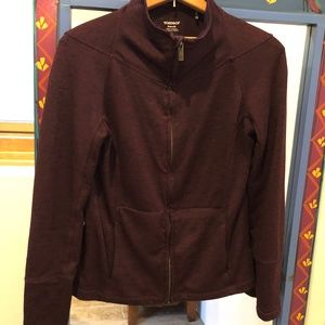 Toad & Co zip up layer jacket purple size Small